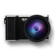 24MP 12X Optical Zoom Anti Shake 4 Inch Touch Screen Digital SLR Camera with Wide Angle Lens