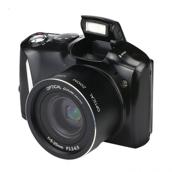 CDR6 24MP 20X Zoom 720P HD 3.5 Inch Screen F3.2-6.5 Lens Mirrorless Digital Camera Night Version