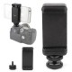 1/4 inch Phone Clip Holder with Flash Hot Shoe Screw Adapter Tripod Mount for Camera
