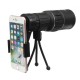 16X Magnification 16x52 Telescope Telephoto Lens with Tripod for Mobile Phone Smartphone Photography
