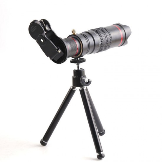 22X Universal Smartphone HD Zoom Camera Lens Telephoto Cell Phone Telescope with Tripod Kit Hunting Fixed Focus