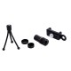 4 in 1 Smartphone Camera Fisheye Universal 9X Telephoto Lens Optical with Tripod for Iphone