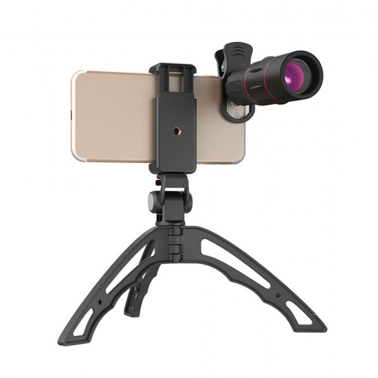 18XJJ04 18X Telescope Zoom Monocular Lens Phone Clip Foldable Monopod Tripod Set 18XJJ04 18X Telescope Zoom Monocular Lens Phone Clip Foldable Monopod Tripod Set