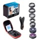 DG7 7 in 1 Fisheye Wide Angle Mcro Lens 2X Zoom CPL Filter Kit Set for Moble Phone Tablet