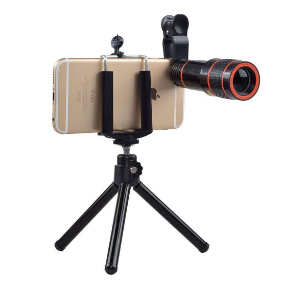 HS12XDG3 6 in 1 Universal 12X Zoom Telescope Fisheye Wide Angle Macro with Tripod HS12XDG3 6 in 1 Universal 12X Zoom Telescope Fisheye Wide Angle Macro with Tripod