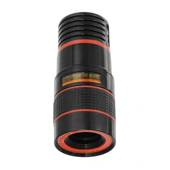 CL-19B85 4 in 1 8X Telescope Zoom Fisheye Wide Angle Macro Lens for Mobile Phone Tablet