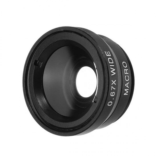 CL-19B85 4 in 1 8X Telescope Zoom Fisheye Wide Angle Macro Lens for Mobile Phone Tablet