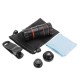 CL-19B85 4 in 1 8X Telescope Zoom Fisheye Wide Angle Macro Lens for Mobile Phone Tablet