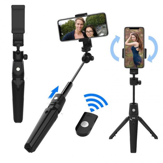 K20 Selfie Stick Multifunctional bluetooth Remote Control Light Weight Tripod 360 Degree Rotating Expandable Phone Holder