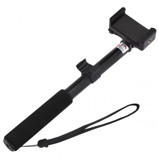 Extendable Folding Monopod Remote Selfie Stick Tripod with bluetooth Shutter for Smartphone Action Camera
