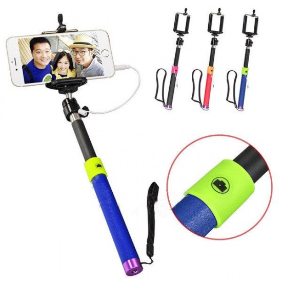 Extendable Shutter Handheld Selfie Stick Monopod