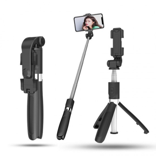 L01S Selfie Stick Wireless bluetooth Extendable Handheld Monopod Foldable Mini Tripod With Shutter Remote For Sport Camera Phone