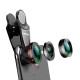 L-313 198 Degree Fisheye 0.63X Wide Angle 15X Macro Lens for Smartphone