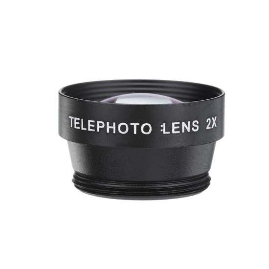 L-500 5 in 1 198 Degree Fisheye0.63X Wide Angle 15X Macro 2X Telescope CPL Lens for Smartphone