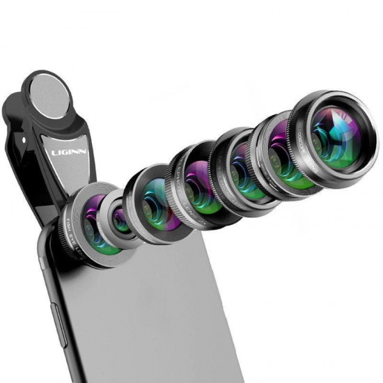 L-700 7 in 1 Fisheye Macro Telescope Kaleidoscope CPL Lens for Smartphone L-700 7 in 1 Fisheye Macro Telescope Kaleidoscope CPL Lens for Smartphone