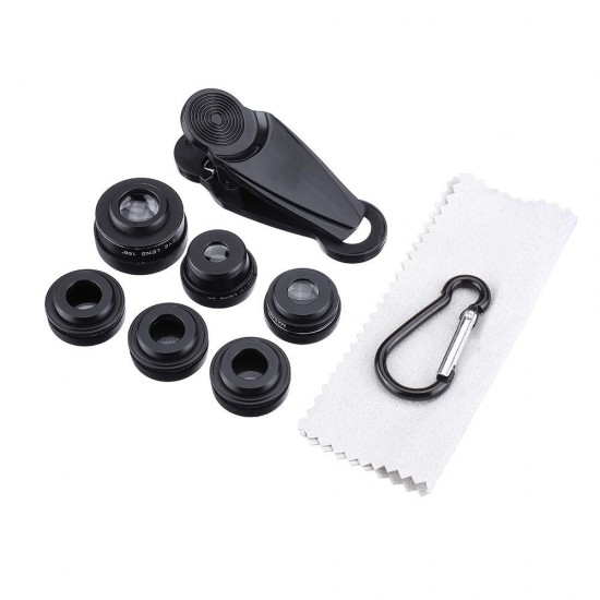 L-700 7 in 1 Fisheye Macro Telescope Kaleidoscope CPL Lens for Smartphone L-700 7 in 1 Fisheye Macro Telescope Kaleidoscope CPL Lens for Smartphone