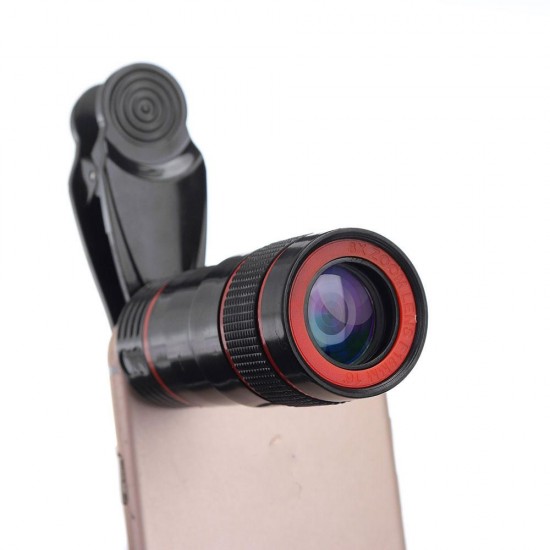 L-8X1001 11 in 1 Fisheye Macro Wide Angle CPL Star Kaleidoscope Telescope Lens for Smartphone Photography