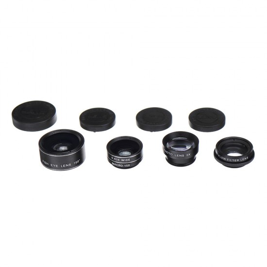 L-8X1001 11 in 1 Fisheye Macro Wide Angle CPL Star Kaleidoscope Telescope Lens for Smartphone Photography L-8X1001 11 in 1 Fisheye Macro Wide Angle CPL Star Kaleidoscope Telescope Lens for Smartphone Photography