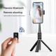 P70D bluetooth Selfie Stick Remoto Control Aluminum Alloy Multi-functional Tripod Fill light Video Adjustable Direction Self Timer Stabilizer