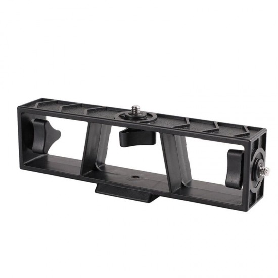 PU395 Live Broadcast Multi-camera Selfie Stand Mobile Phone Clip Bracket Holder with 3 x 1/4 inch Threads Screw PU395 Live Broadcast Multi-camera Selfie Stand Mobile Phone Clip Bracket Holder with 3 x 1/4 inch Threads Screw
