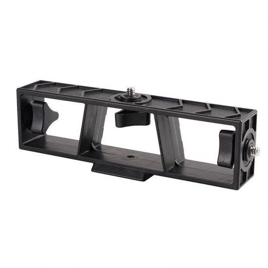 PU395 Live Broadcast Multi-camera Selfie Stand Mobile Phone Clip Bracket Holder with 3 x 1/4 inch Threads Screw PU395 Live Broadcast Multi-camera Selfie Stand Mobile Phone Clip Bracket Holder with 3 x 1/4 inch Threads Screw