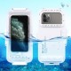 PU9010W 45M Depth Waterproof Anti-Vibration Phone Diving Case Underwater Photography Phone Case for iPhone 11/XR/X iOS 13.0 Above