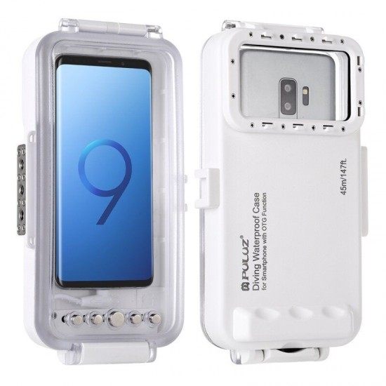 PU9100W 45M Depth Waterproof Anti-Vibration Phone Diving Case Underwater Photo Video Phone Case for Android Phone PU9100W 45M Depth Waterproof Anti-Vibration Phone Diving Case Underwater Photo Video Phone Case for Android Phone