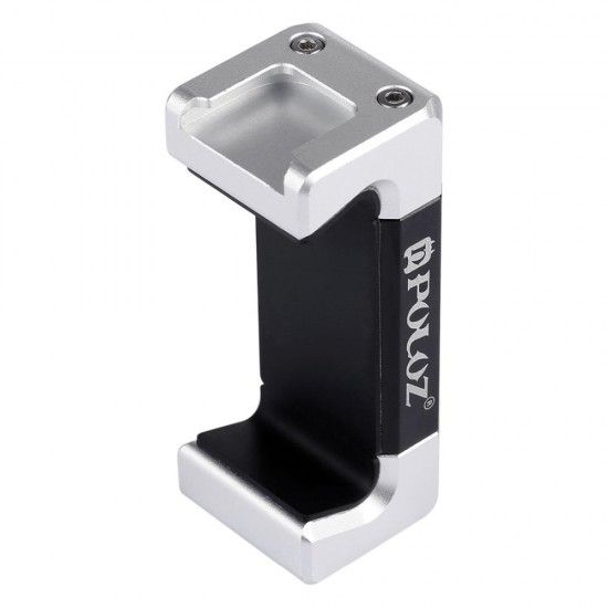 PU370 Universal Aluminum Alloy Cold Shoe Photography Phone Holder Clamp Bracket
