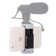PU370 Universal Aluminum Alloy Cold Shoe Photography Phone Holder Clamp Bracket