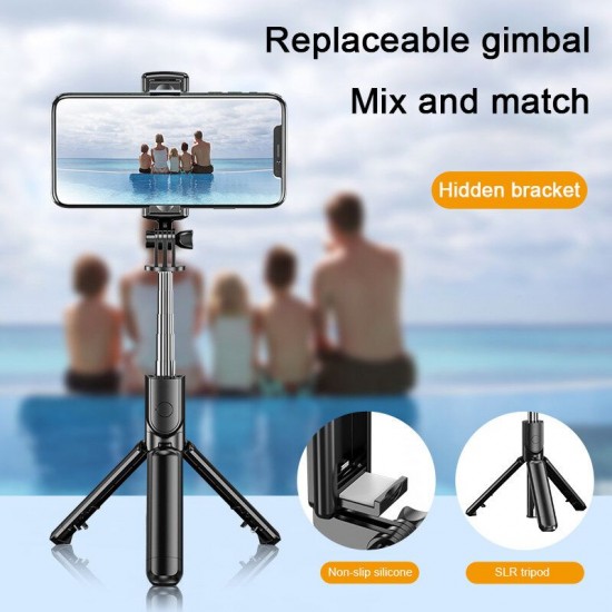 S03 Selfie Stick Wireless bluetooth Tripod Selfie 3 In 1 Extendable Foldable Monopod Remote Control Multi-mode Shooting Travel Extendable Mini Tripod