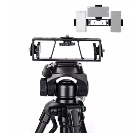 Three-position Live Broadcast Mobile Phone Holder Photography Tripod Accessory Support Mounting 3 Pcs Mobile Phones Three-position Live Broadcast Mobile Phone Holder Photography Tripod Accessory Support Mounting 3 Pcs Mobile Phones