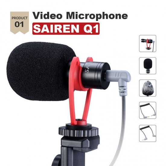 Smartphone Video Kit I Q1 Microphone 0848 Mini Tripod ST-06 Phone Holder Youtube Video Vlogging Accessories