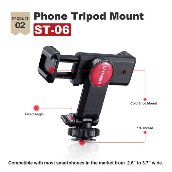 Smartphone Video Kit I Q1 Microphone 0848 Mini Tripod ST-06 Phone Holder Youtube Video Vlogging Accessories