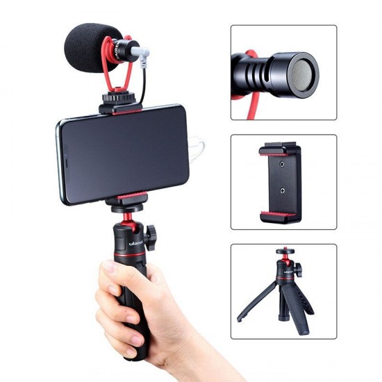 Smartphone Video Kit II Q1 Microphone MT-08 Mini Tripod ST-07 Phone Holder Vlogging Accessories Youtube Video