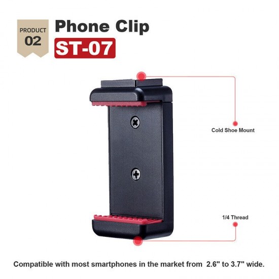 Smartphone Video Kit II Q1 Microphone MT-08 Mini Tripod ST-07 Phone Holder Vlogging Accessories Youtube Video