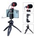 Smartphone Video Kit II Q1 Microphone MT-08 Mini Tripod ST-07 Phone Holder Vlogging Accessories Youtube Video Smartphone Video Kit II Q1 Microphone MT-08 Mini Tripod ST-07 Phone Holder Vlogging Accessories Youtube Video