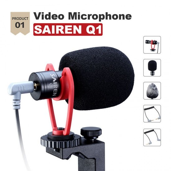 Smartphone Video Kit III Q1 Microphone MT-04 Mini Tripod ST-02S Phone Holder Vlogging Accessories Youtube Video