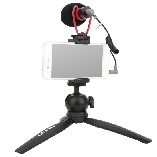 Smartphone Video Kit III Q1 Microphone MT-04 Mini Tripod ST-02S Phone Holder Vlogging Accessories Youtube Video