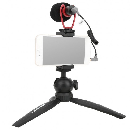 Smartphone Video Kit III Q1 Microphone MT-04 Mini Tripod ST-02S Phone Holder Vlogging Accessories Youtube Video Smartphone Video Kit III Q1 Microphone MT-04 Mini Tripod ST-02S Phone Holder Vlogging Accessories Youtube Video