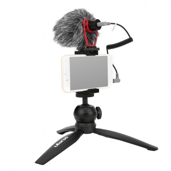 Smartphone Video Kit III Q1 Microphone MT-04 Mini Tripod ST-02S Phone Holder Vlogging Accessories Youtube Video Smartphone Video Kit III Q1 Microphone MT-04 Mini Tripod ST-02S Phone Holder Vlogging Accessories Youtube Video