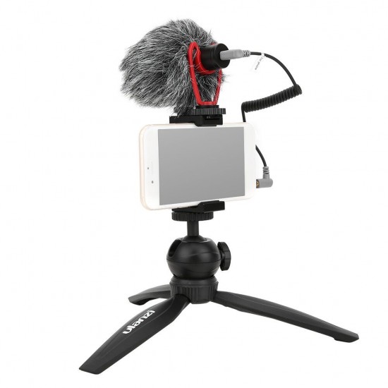 Smartphone Video Kit III Q1 Microphone MT-04 Mini Tripod ST-02S Phone Holder Vlogging Accessories Youtube Video