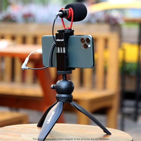 Smartphone Video Kit III Q1 Microphone MT-04 Mini Tripod ST-02S Phone Holder Vlogging Accessories Youtube Video