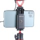 ST-07 Stright Mobil Phone Holder with Cold Shoe Mobile Phone Photography Tripod Bracket