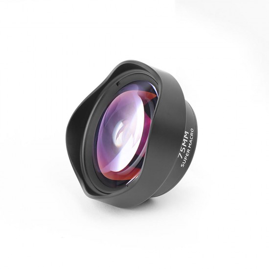 75mm 10X Macro Lens HD No Distortion 17mm Thread DSLR Effect Clip-on for iPhone Huawei Smartphone