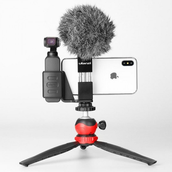 OP-1 Holder ST-02 Phone Clip Clamp LZ-20 Tripod with 360 Degree Rotation Ballhead for DJI OSMO Pocket Gimbal Camera OP-1 Holder ST-02 Phone Clip Clamp LZ-20 Tripod with 360 Degree Rotation Ballhead for DJI OSMO Pocket Gimbal Camera