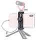 ST-02L Phone Tripod Mount Quick Release Alloy Phone Holder with Cold Shoe