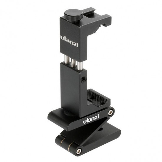 ST-02S Aluminum Rotate Vertical Horizontal Phone Holder Clamp Clip with Cold Shoe Mount ST-02S Aluminum Rotate Vertical Horizontal Phone Holder Clamp Clip with Cold Shoe Mount