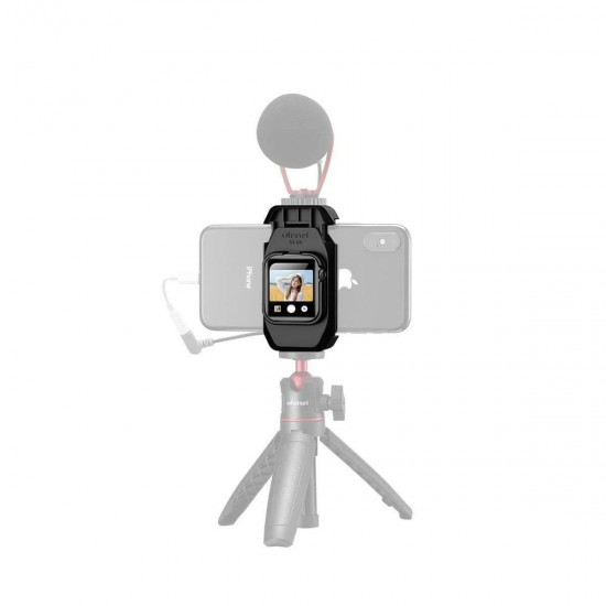 ST-09 Selfie Vlog Phone Clip for iPhone Apple Watch Series 5 Cold Shoe Tripod Mount Holder Compatible with LED Light Microphone ST-09 Selfie Vlog Phone Clip for iPhone Apple Watch Series 5 Cold Shoe Tripod Mount Holder Compatible with LED Light Microphone