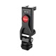 ST-10 Metal Dual Cold Shoe Phone Holder Phone Clip with Led Video Light Microphone Mount