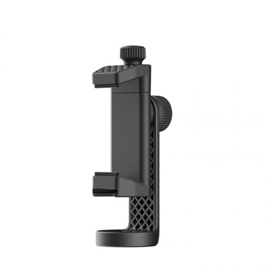 ST-17 360° Rotation Adjustable Phone Clips with Cold Shoe and 1/4 Screw Port for 55-100mm Wide iPhones Android Phones